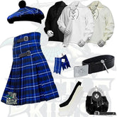 Battle Of Kilts Men’s Tartan Kilt Outfit – 9-Piece Scottish Set with Premium Accessories
